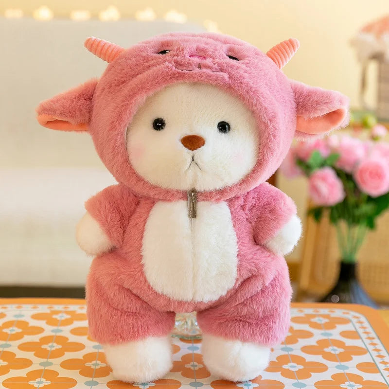 Convertible Teddy Bear Plush Costume Doll