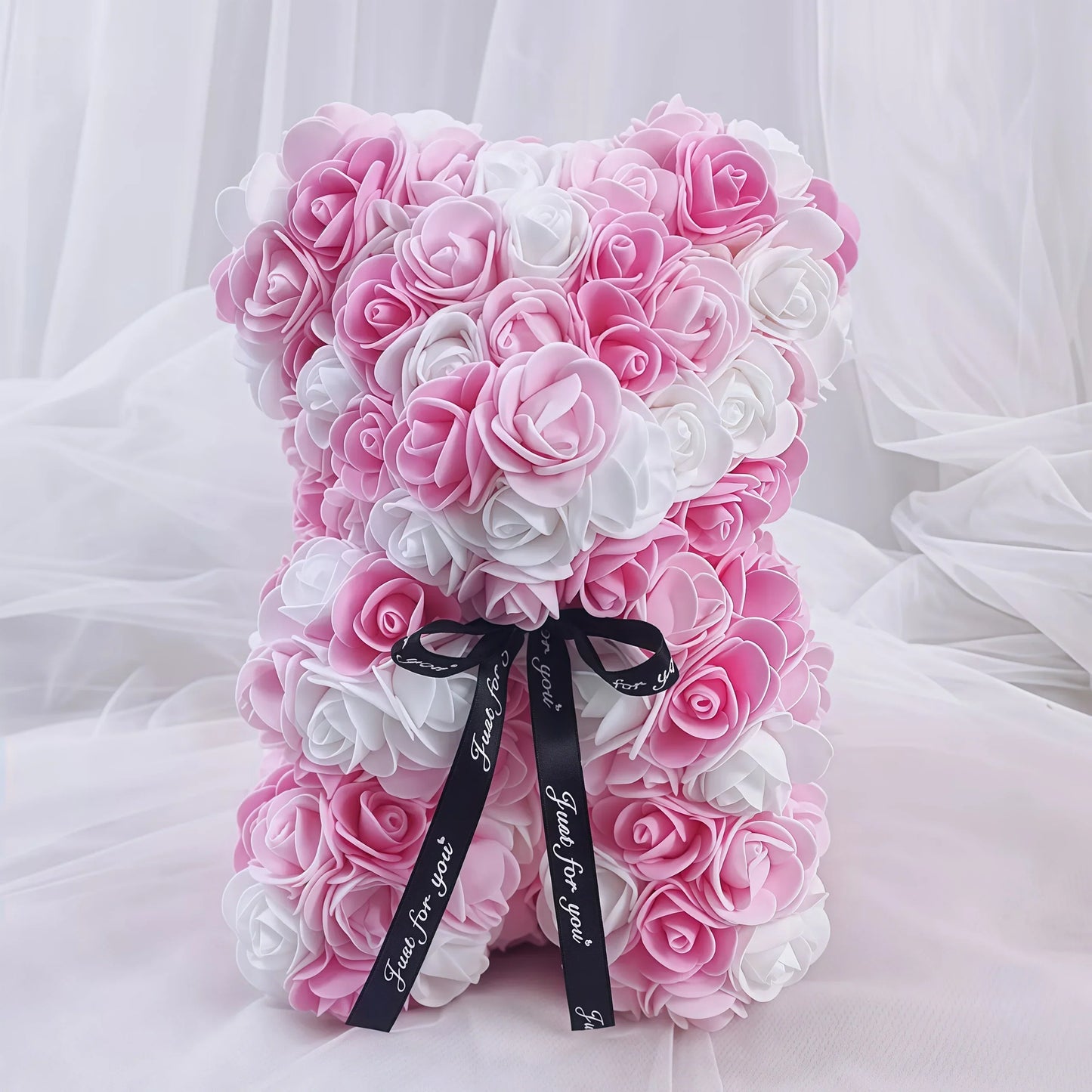 Artificial Rose Bear Decorative Gift
