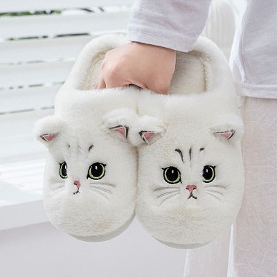 Cuddly Kitty Cat Slippers