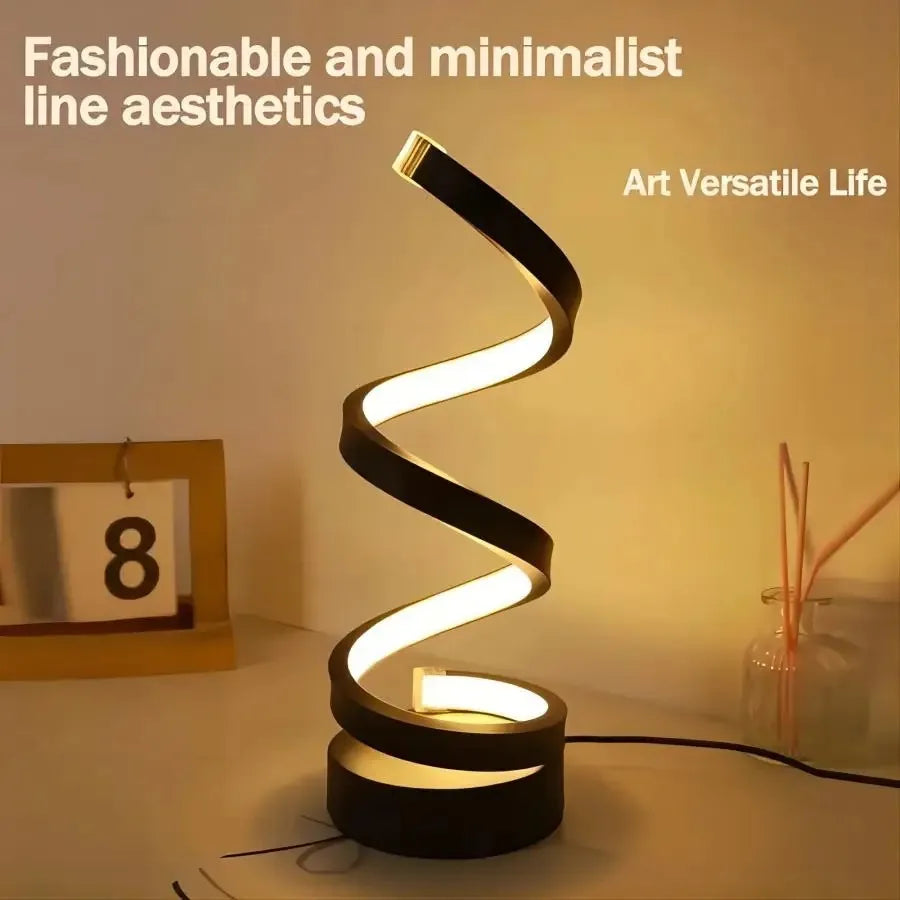 Modern Spiral Dimmable Table Lamp