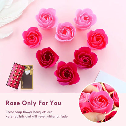Rose Petal Scented Soap Gift Set