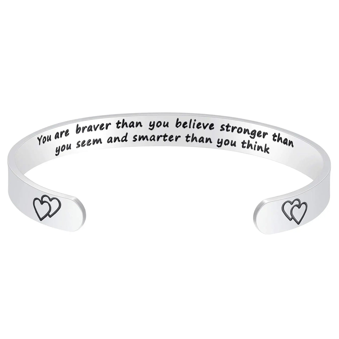 Engraved Open Bangle Bracelet