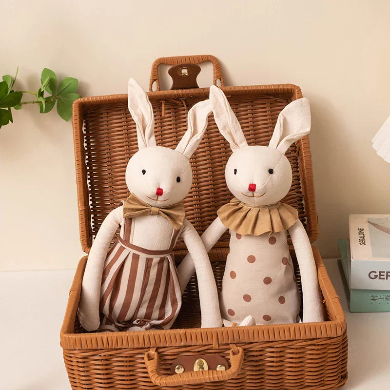 Handmade Bunny Plush in Cloth Dress