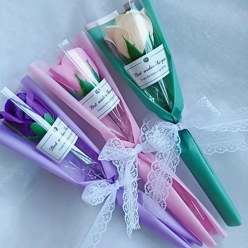Artificial Soap Rose and Carnation Flowers for Wedding, Home, and Special Occasion Decoration