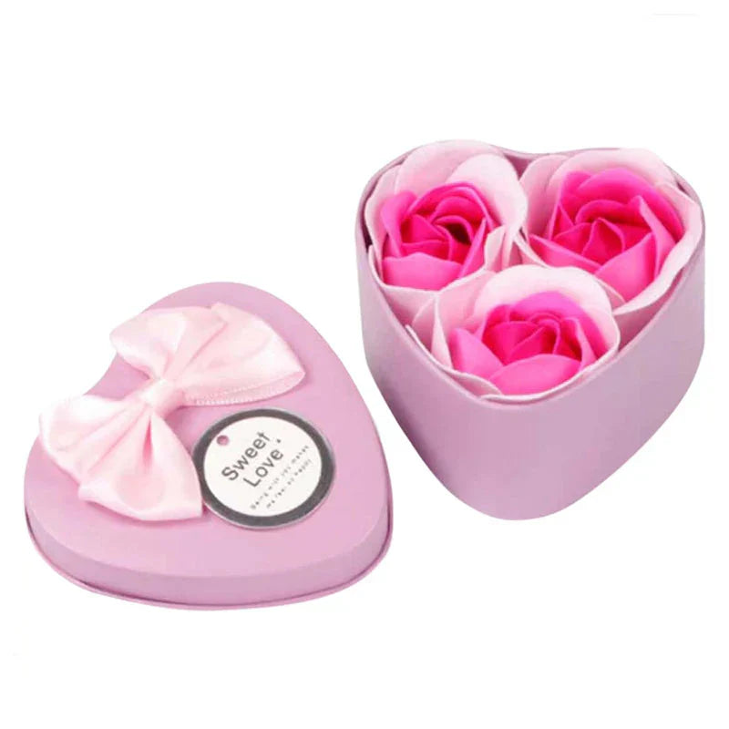 Soap Rose Scented Flower Gift Set for Home Decor and Special Occasions