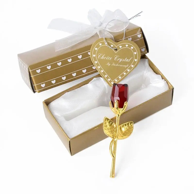 Crystal Rose Artificial Flower - Mother's Day & Anniversary Gift