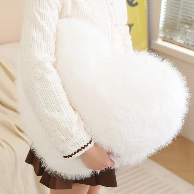 Love Heart Plush Pillow Soft Cushion for Home and Romantic Gifts