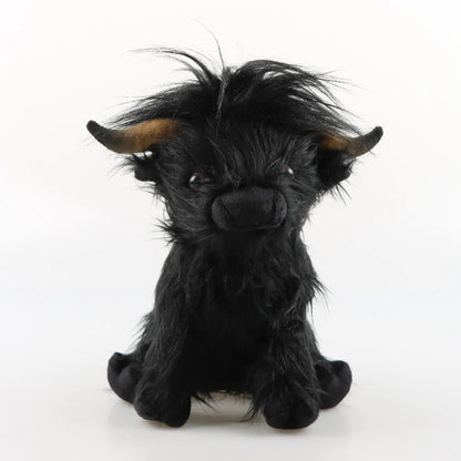 Realistic Highland Cow Plush Lifelike Detail