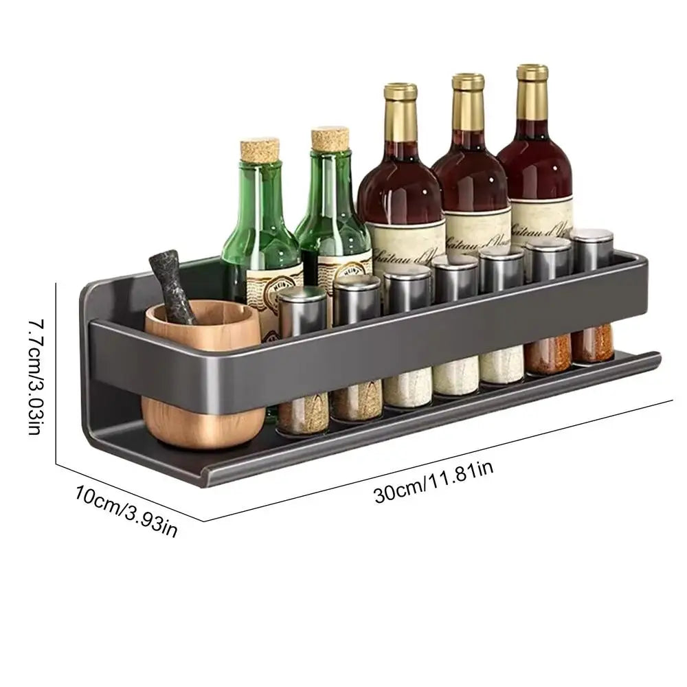 Aluminum Wall-Mounted Spices Rack