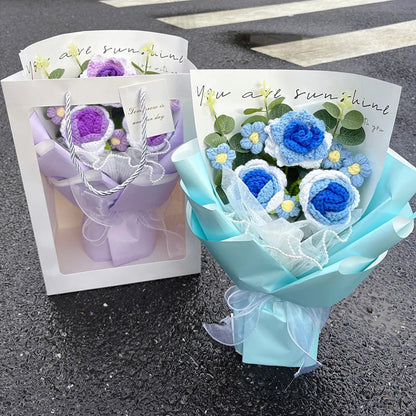 Handcrafted Crochet Rose Bouquet