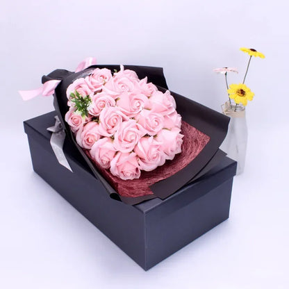 18 Soap Rose Bouquet Gift Box for Valentine and Birthday
