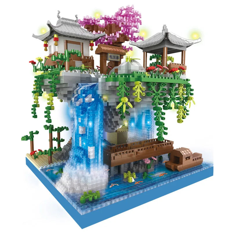 Peach Blossom Pool Castle Building Blocks