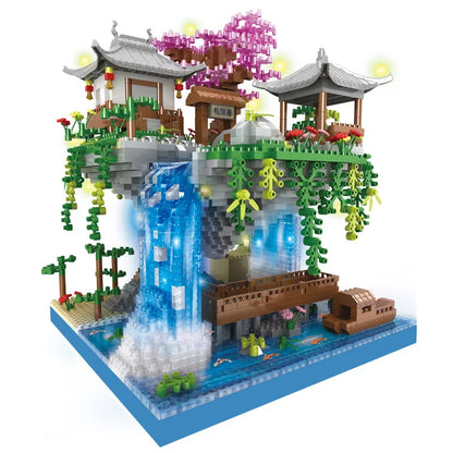 Peach Blossom Pool Castle Building Blocks