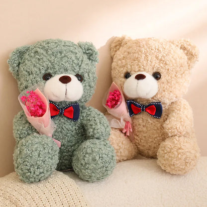 25cm Teddy Bear Plush Toy Cute Hug Bouquet Gift
