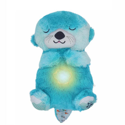 Breathing Bear Soothing Plush Toy with Music & Light for Baby Sleep