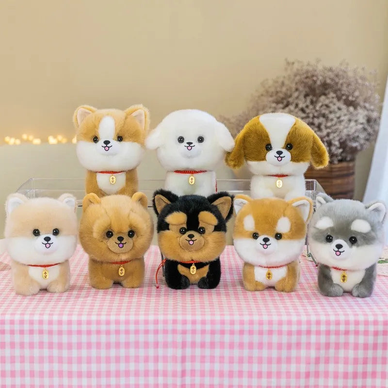 Cute Plush Puppy Dolls - Adorable Husky & Corgi Toys for Kids' Gifts