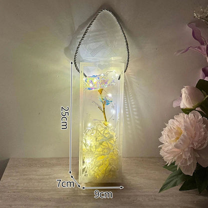 Eternal Rose LED Light in Glass Dome for Valentine's Day and Special Gifts