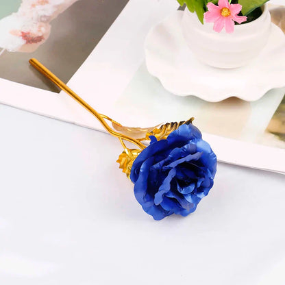 24K Gold Plated Rose Flower Luxury Gift for Lovers