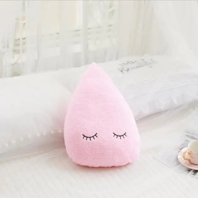 Soft Plush Cloud & Star Raindrop Pillow - Cozy Kids' Room Decor