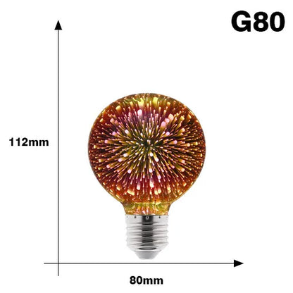 Vintage Star Fireworks Lamp