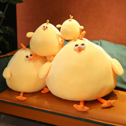 Funny Fat Chicken Plush Toy - Soft, Cute Neck Pillow for Kids & Gifts