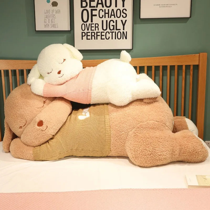 Giant Lying Dog Plush Pillow 80cm 100cm