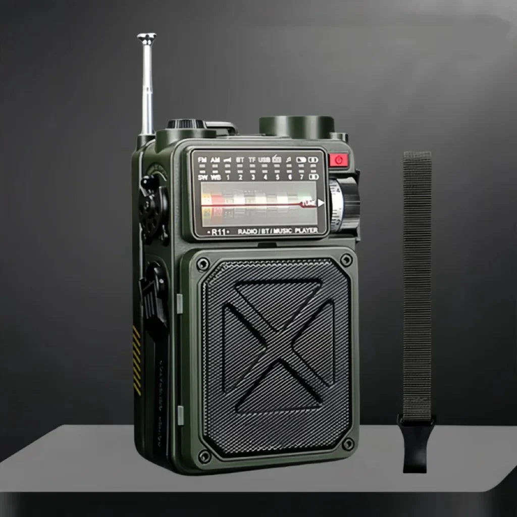 Hand-Crank Generator & Solar Power Bank