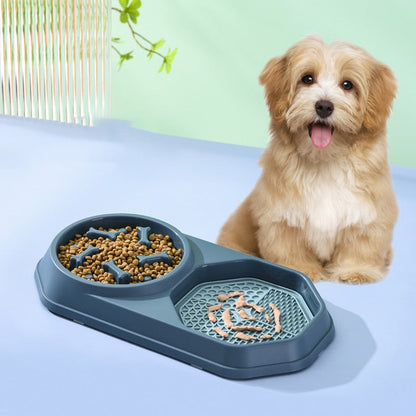 Dual Slow Feeder & Lick Mat Bowl