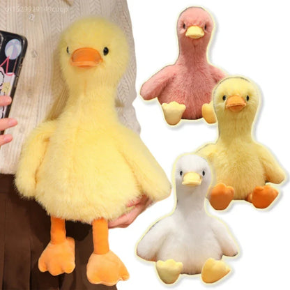 Kawaii Long-Haired Duck Plush Toy - Soft, Adorable Sleep Companion