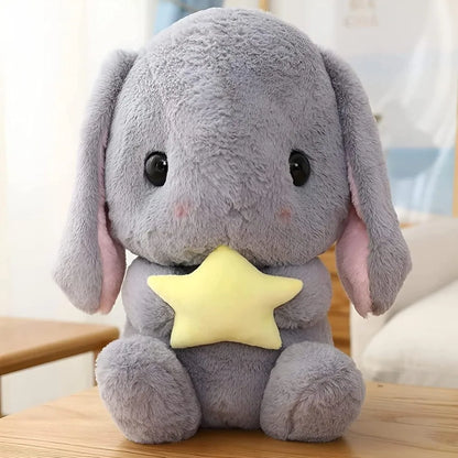 Easter White Rabbit Plush Toy with Carrot