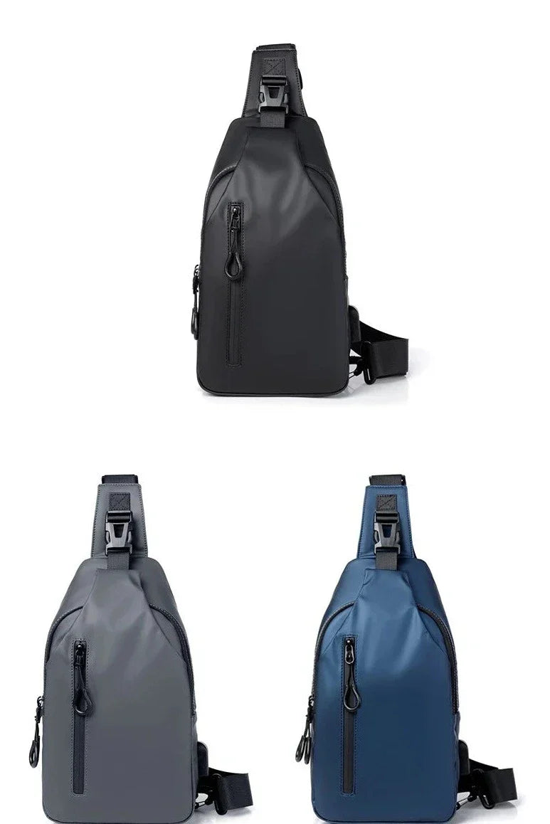 Waterproof Chest Bag With Usb Charging Interface