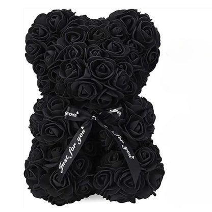 Eternal Rose Teddy Bear Artificial Floral Gift