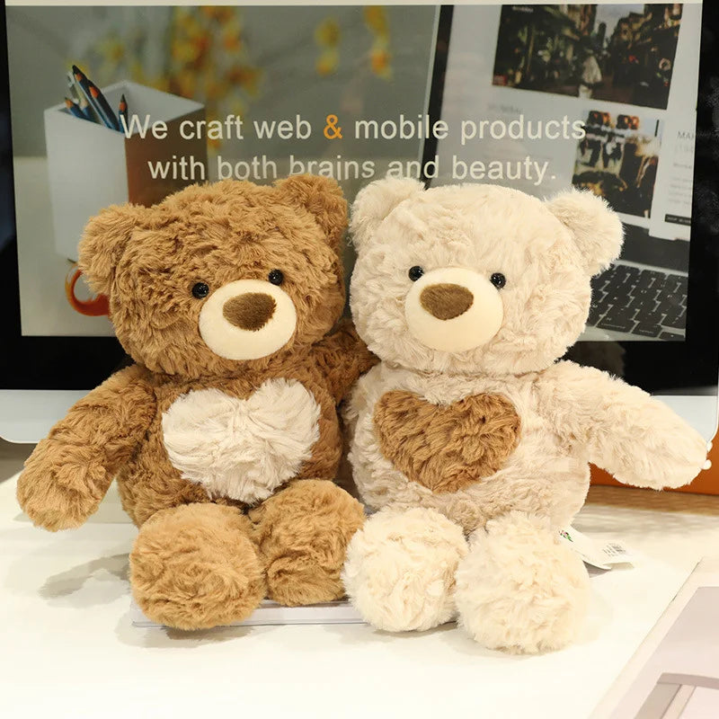 Christmas Teddy Bear Plush Toy Cute Stuffed Gift 28cm