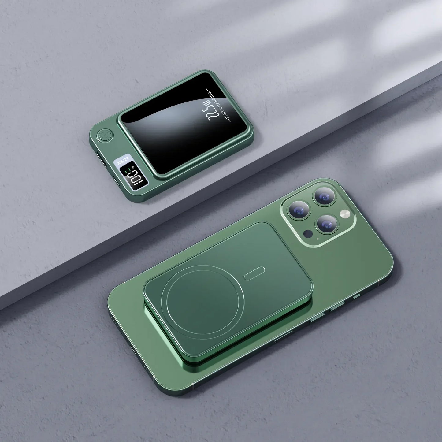 Magnetic Wireless Led Display Fast Charging Power Bank