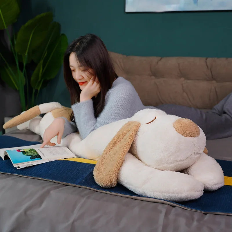 Giant Soft Plush Dog Pillow - High-Quality Stuffed Animal for Kids & Home Decor
