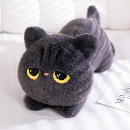 50cm Black Cat Plush Pillow Soft Cuddly Stuffed Toy