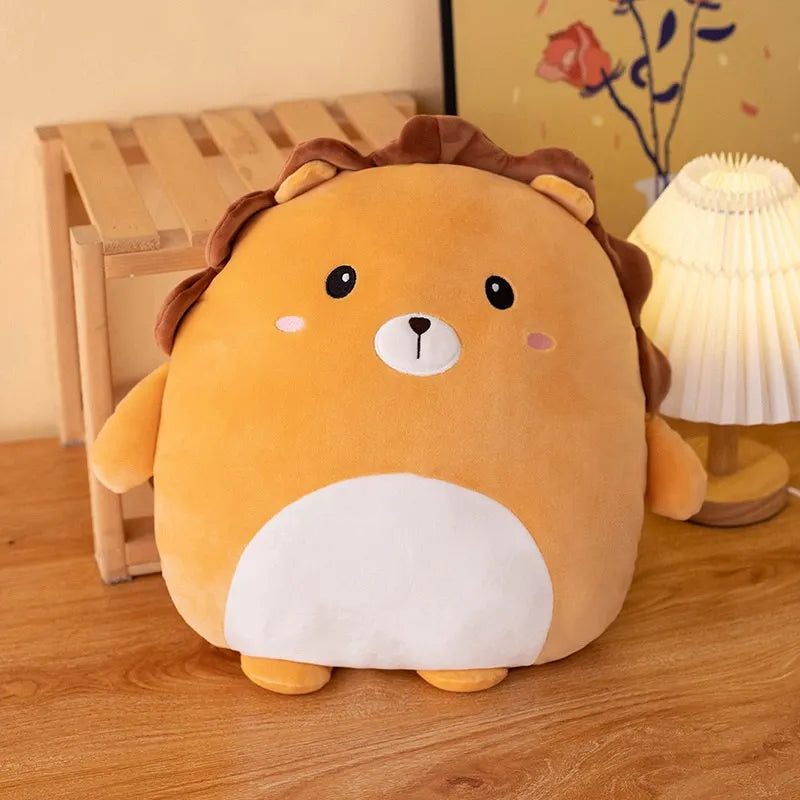 Cuddly Kawaii Zoo Animal Plushies - Soft Squishy Pillows for Kids