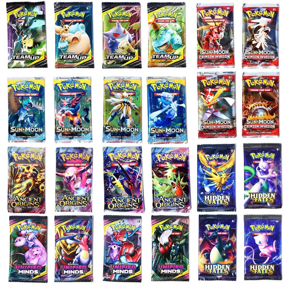 324Pcs Pokemon Cards Sun & Moon XY Evolutions Pokemon Booster Box Collectible Tradiner Card Game