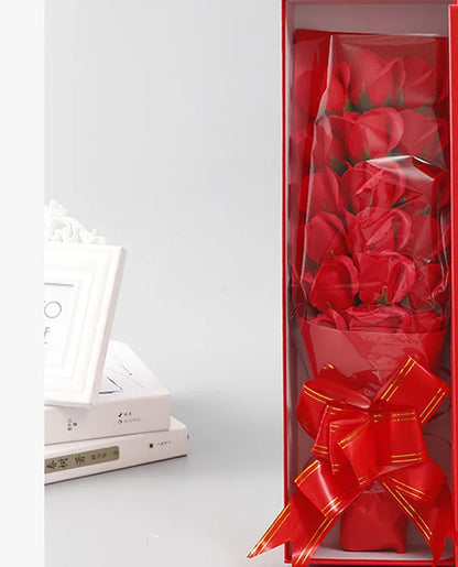 18PCS Soap Flower Bouquet Gift Box for Valentine's Day
