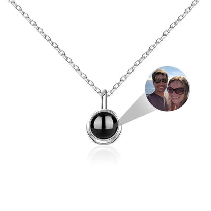 Personalized Heart Photo Projection Necklace with 100 Languages