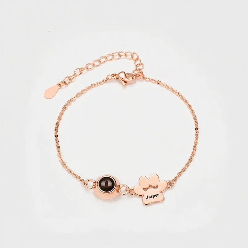 Personalized Photo Projection Name Bracelet