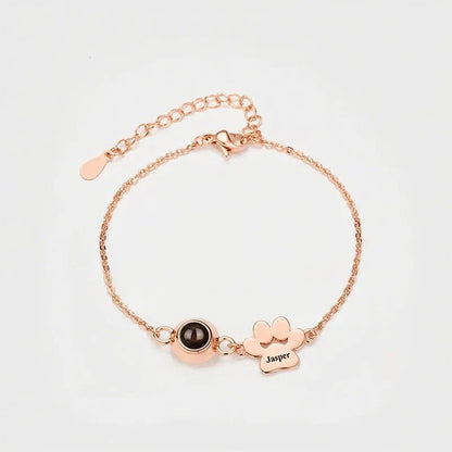 Personalized Photo Projection Name Bracelet