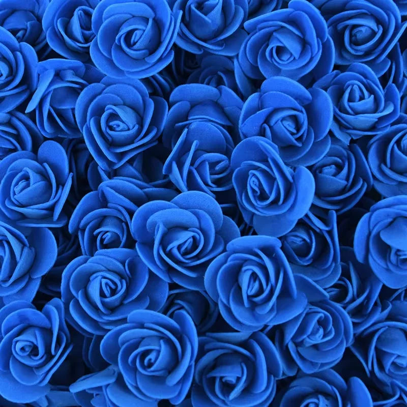 Foam Rose Heads 3.5cm - DIY Artificial Flowers for Wedding, Valentine's Day, and Home Decoration