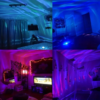 Starry Galaxy Ocean Wave Projector