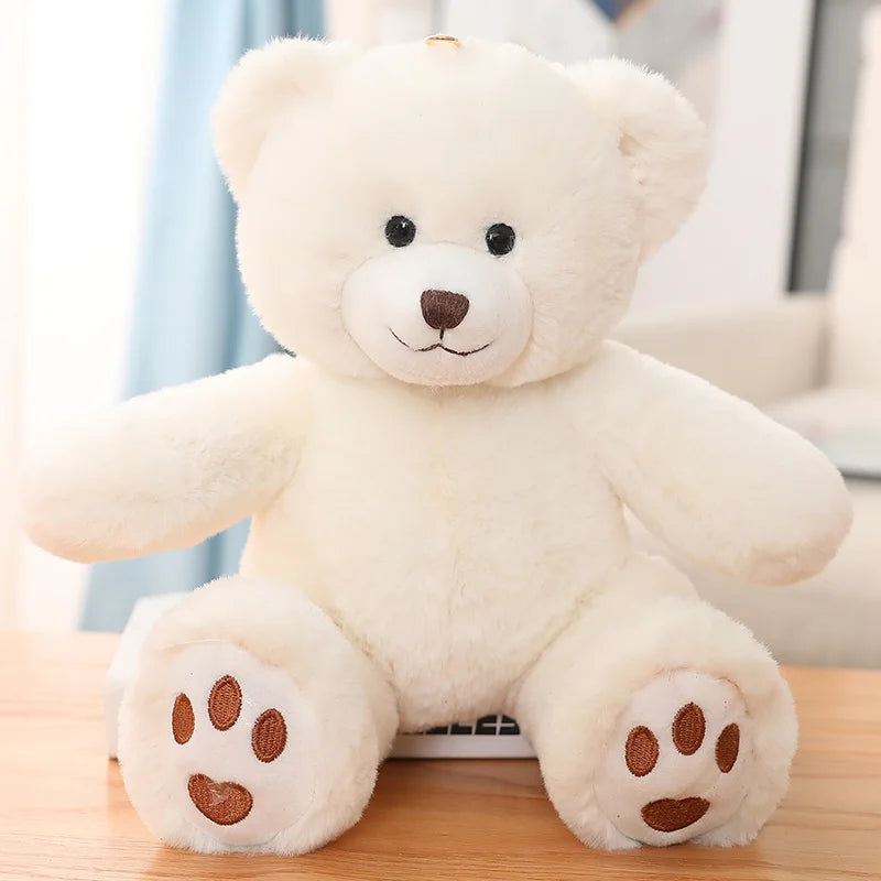 Kawaii Teddy Bear Plush Toy with Bow 25/35cm Soft Stuffed Animal for Gift