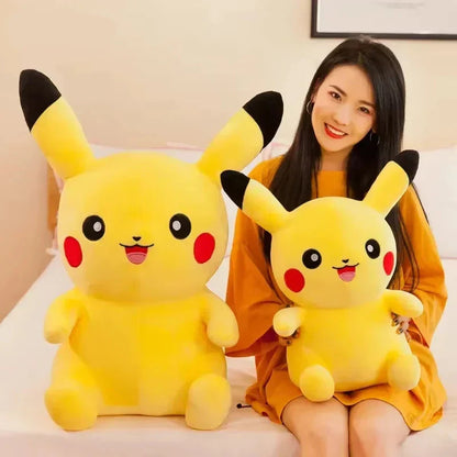 Big Pikachu Plush Toy Soft Stuffed Cartoon Cushion