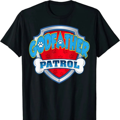 GodFather Dog Patrol Shirt Funny Gift Birthday Party Family T-Shirt