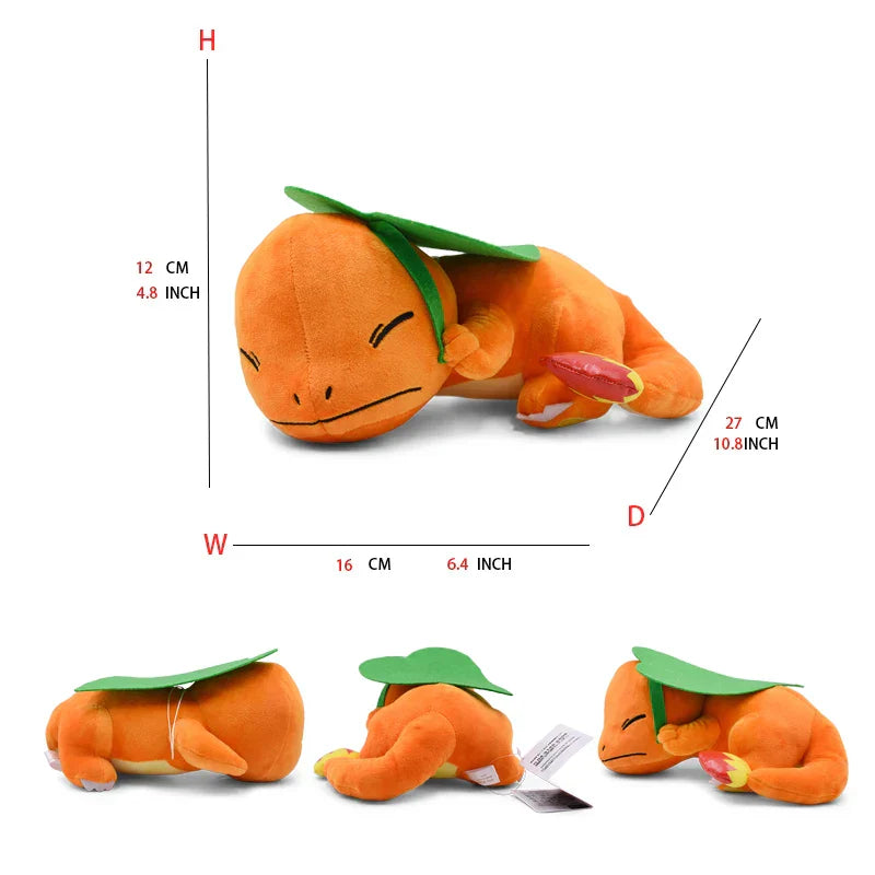Charmander Cuddly Plush Toy - 11 Soft Cartoon Character Doll