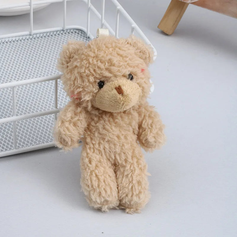 Mini Blush Teddy Plush Keychain Doll