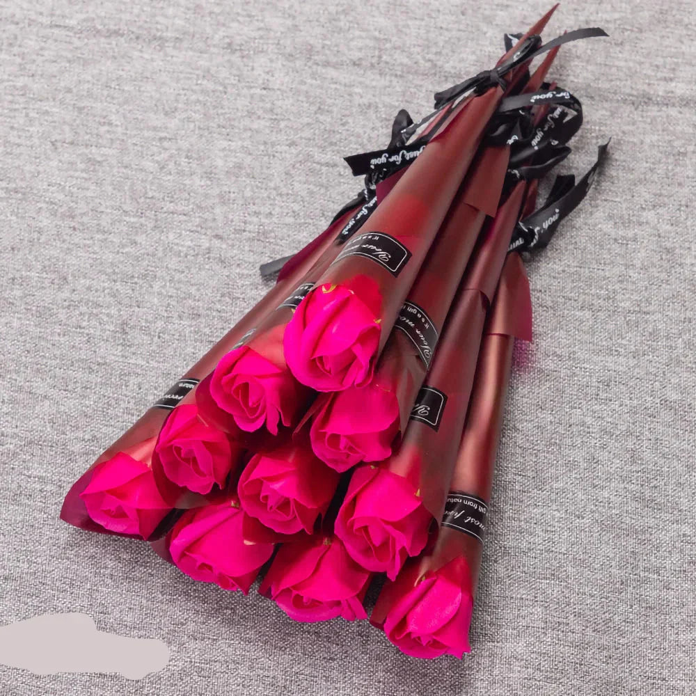 Eternal Red Rose Artificial Bouquet 10 or 20 Stems